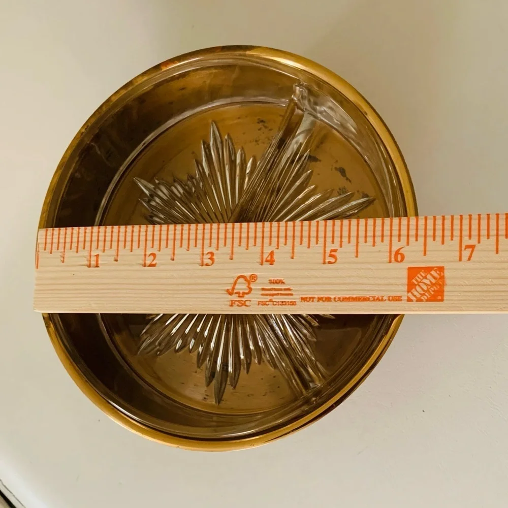 Mid century crudités dish
